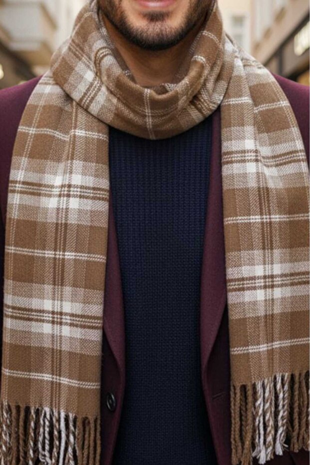 وشاح رجالي فاخر منقوش - 1