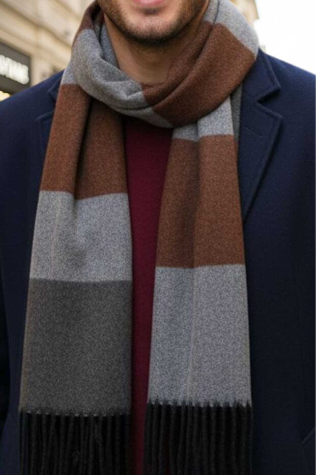 وشاح رجالي فاخر منقوش - 5