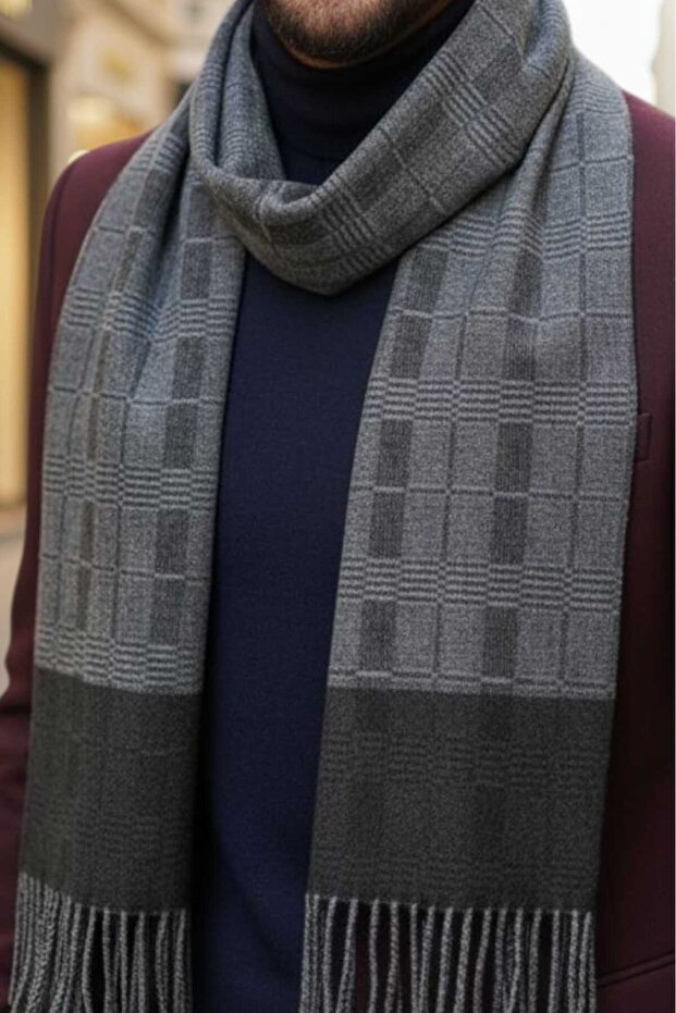 وشاح رجالي فاخر منقوش - 3