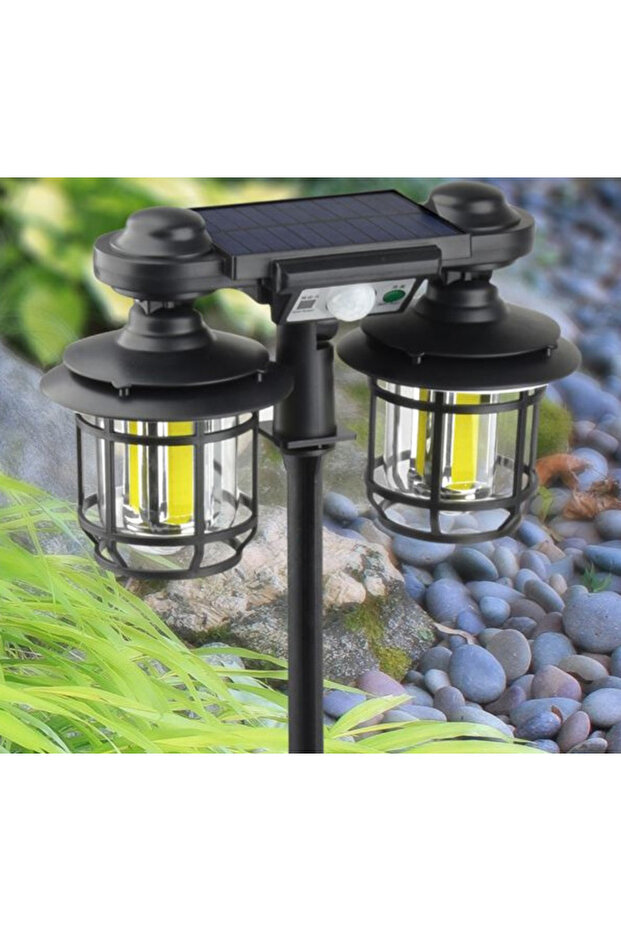 Double solar lantern 192 LED with motion sensor, remote control and support 30W code JD 2217 - 2