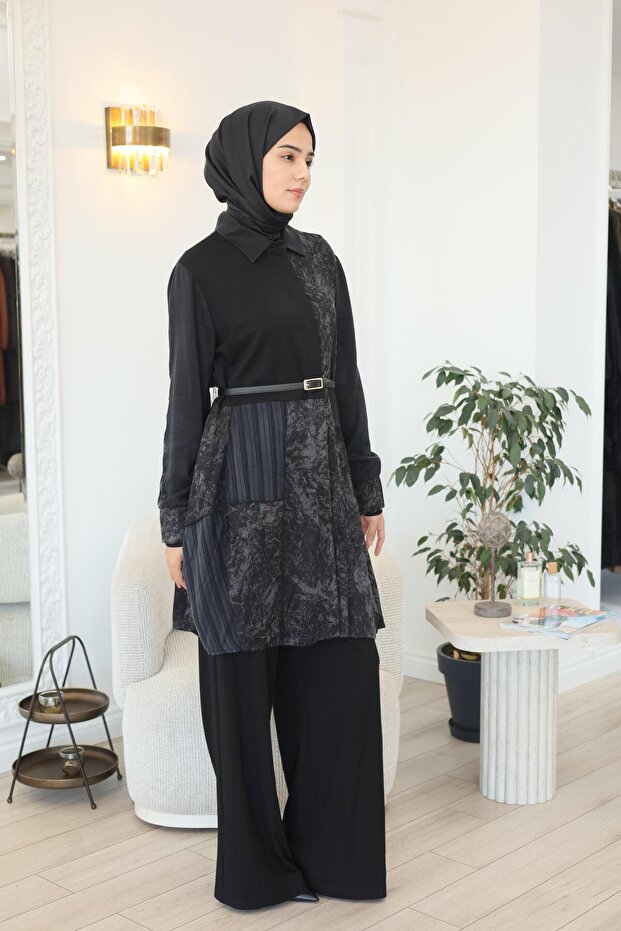 Gömlek Siyah 38303 - 4