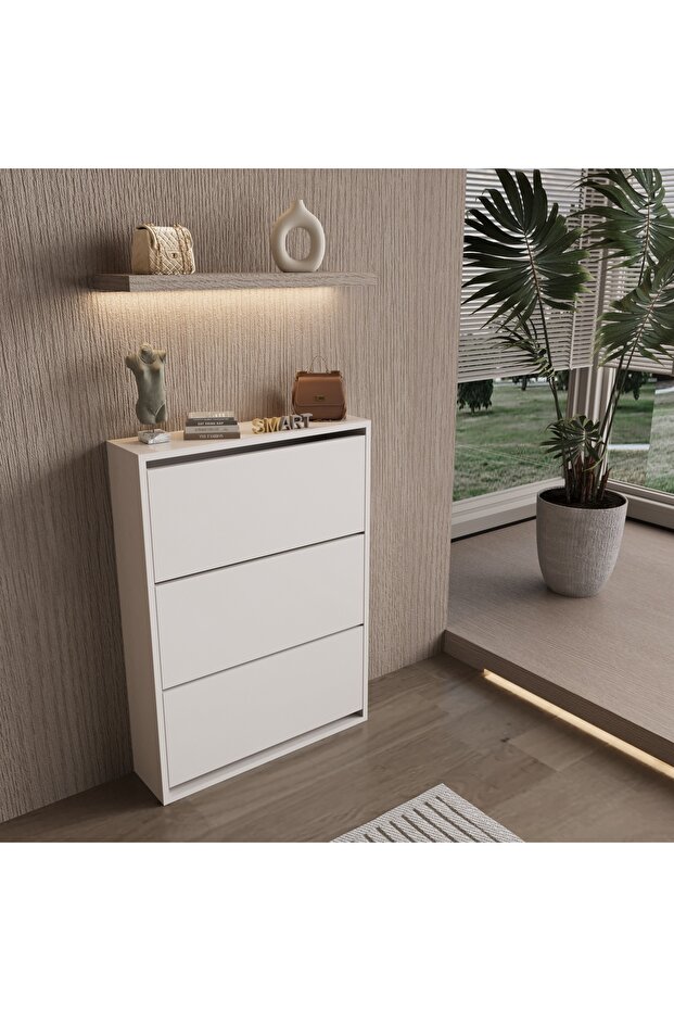 Düşer kapaklı ayakkabılık - 1