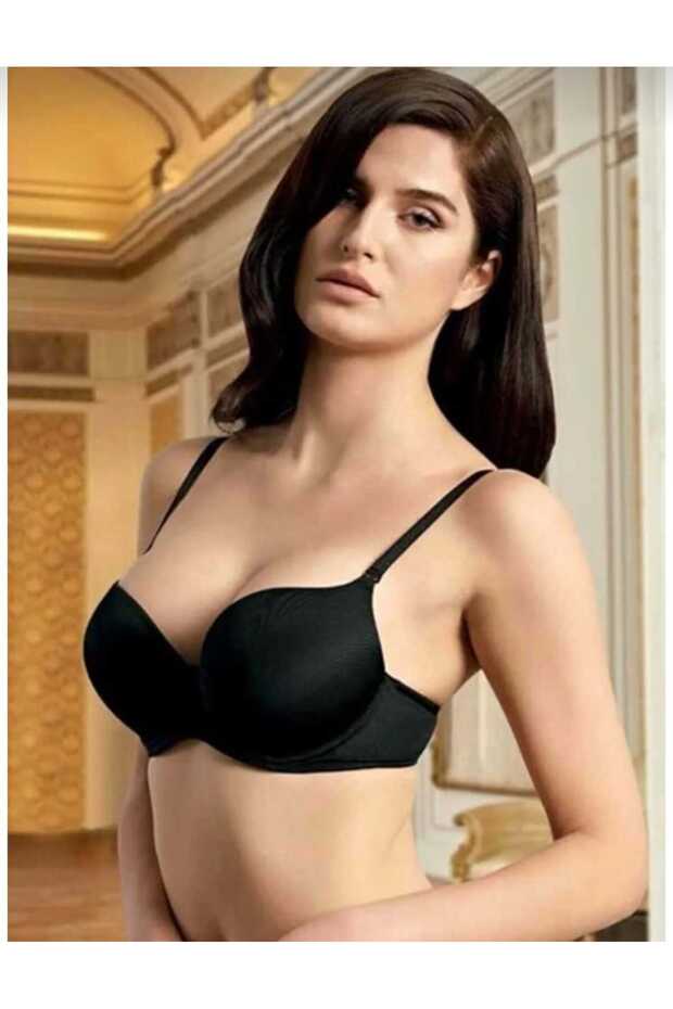 حمالة صدر بلون واحد مع دعامات - 1