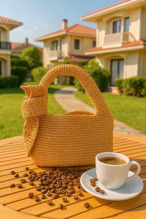 Gift for Special Occasions Stylish Small Size Hand Knitted Bag
