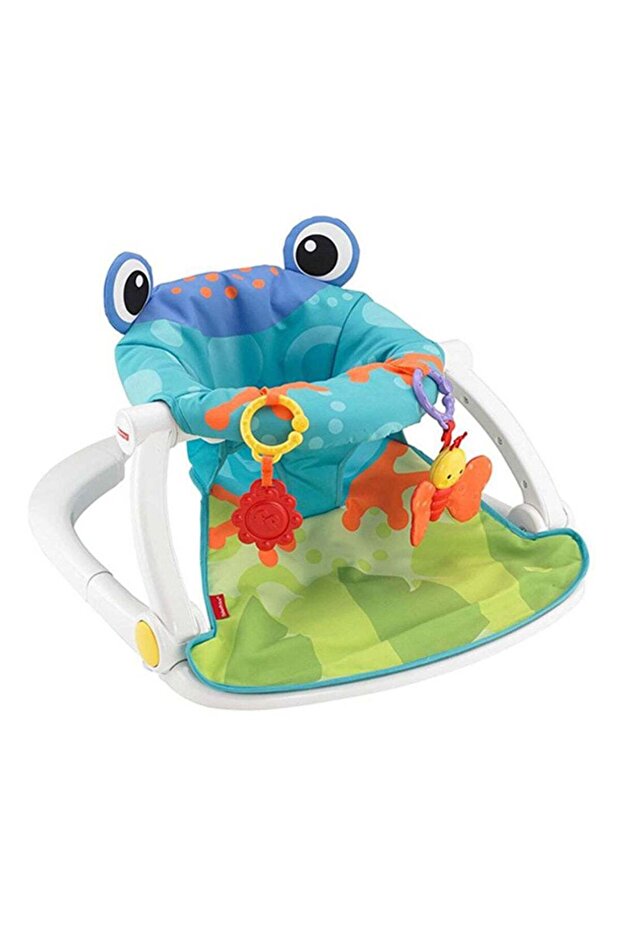 Sit-Me-Up Froggy Design Baby Foldable Floor Seat - Multicolour