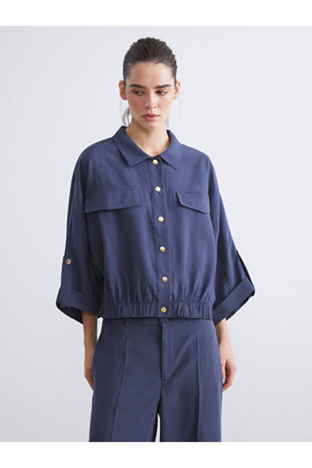 Quality Pieces from Çelebi Store Modal Blended Loose Fit Women's Shirt