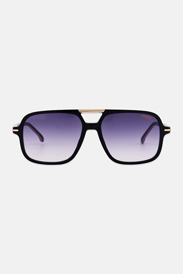 Men 2078802M25808 Aviator Sunglasses, Black