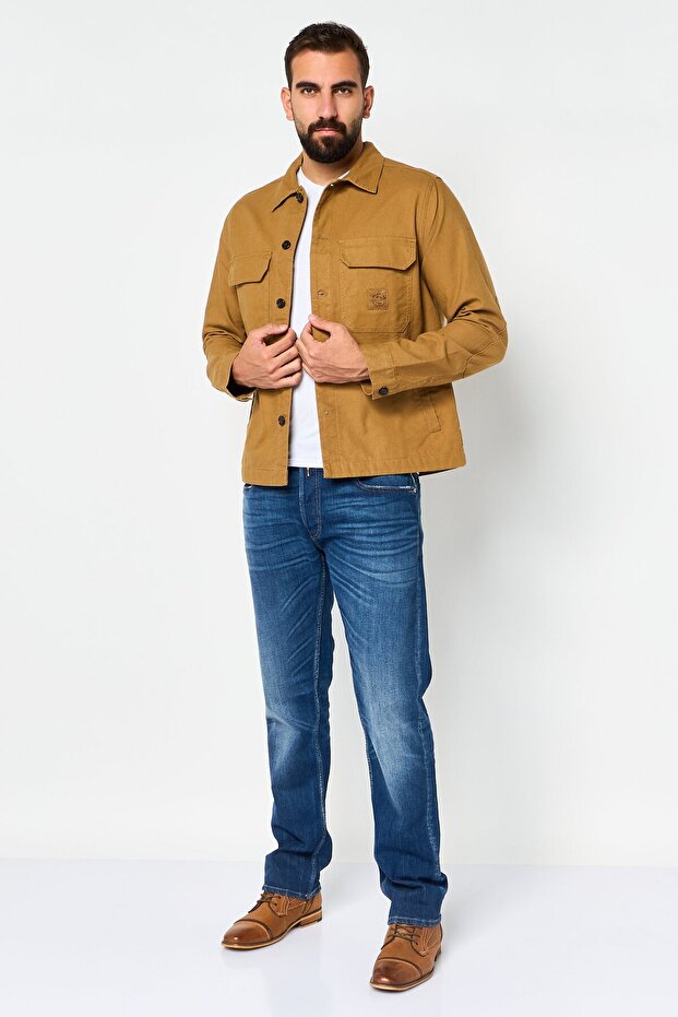 قميص رجالي سادة، بني - 3