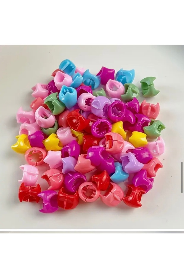 Women-Girls-Baby Mixed Color Hair Accessories Hair Ornament Hair Bead Braiding Bead 50 Pieces