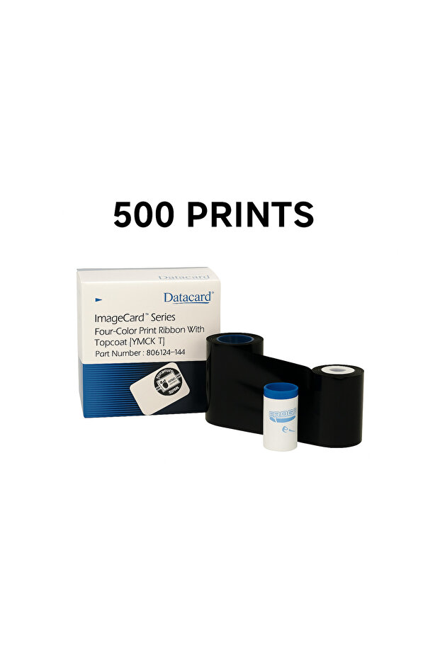 806124-104 شريط YMCK-T ملون - لطابعات ImageCard - 500 نسخة مطبوعة