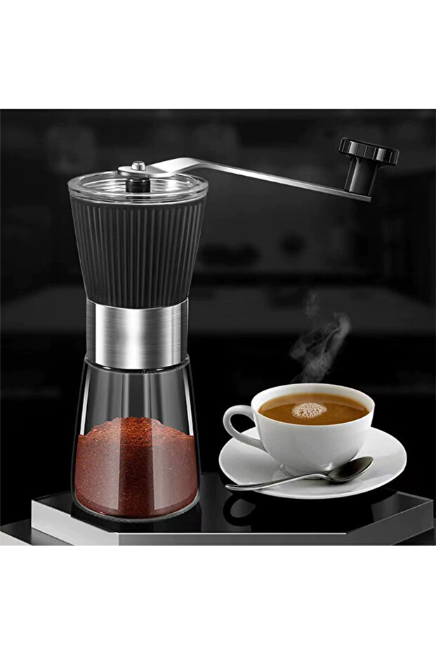 Manual Coffee Grinder Hand Grinder Coffee Mill with Adjustable Conical Ceramic Burr Coffee Grinder