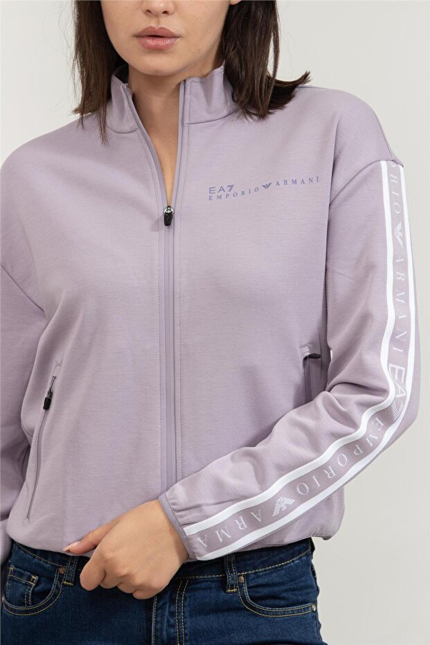 Kadın Fermuarlı Sweatshirt - 4