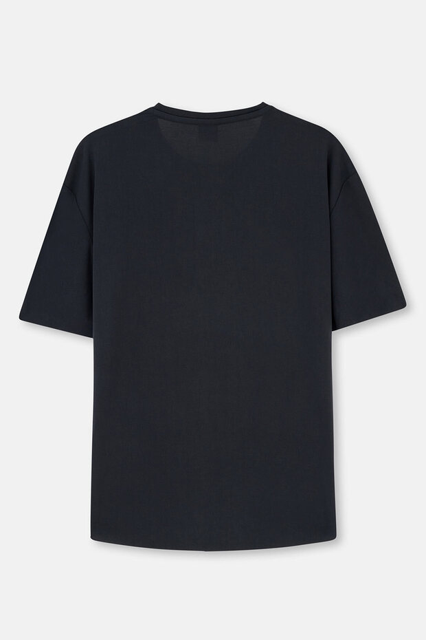 Siyah Kadın Modal Tişört - 2