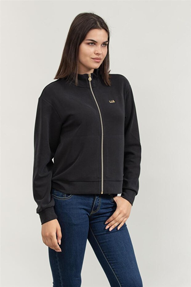 Kadın Fermuarlı Sweatshirt - 2