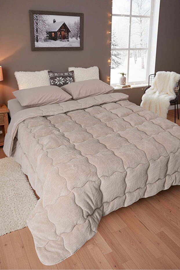 Sherpa Tek Kişilik Comforter Set - 1