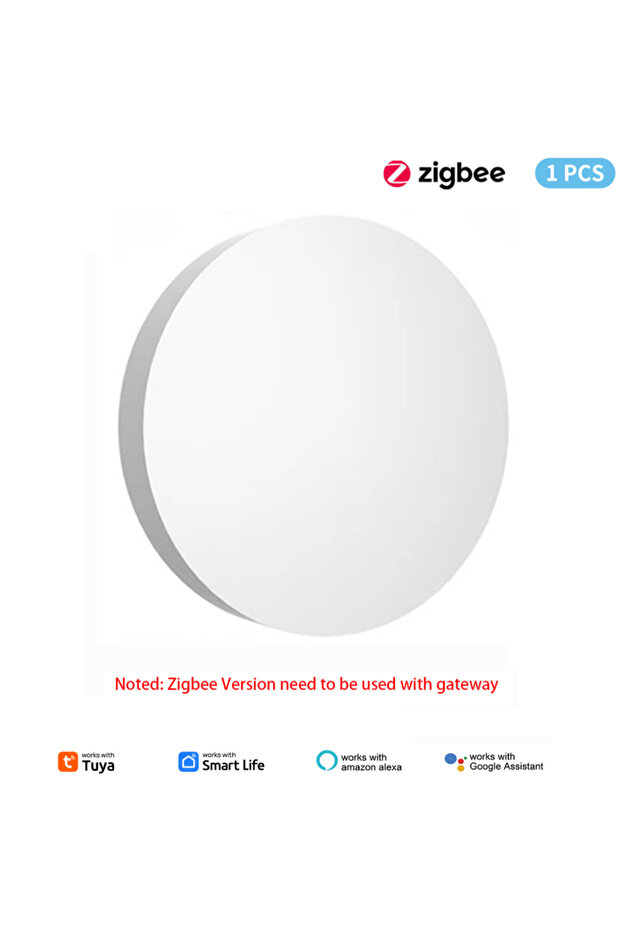 1PC 1~2pcs Tuya ZigBee Button Scene Switch Intelligent Linkage Switch Battery Powered Automation Wor - 1