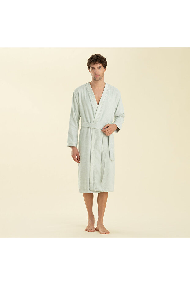 Solid Unisex Bornoz Okyanus - 3