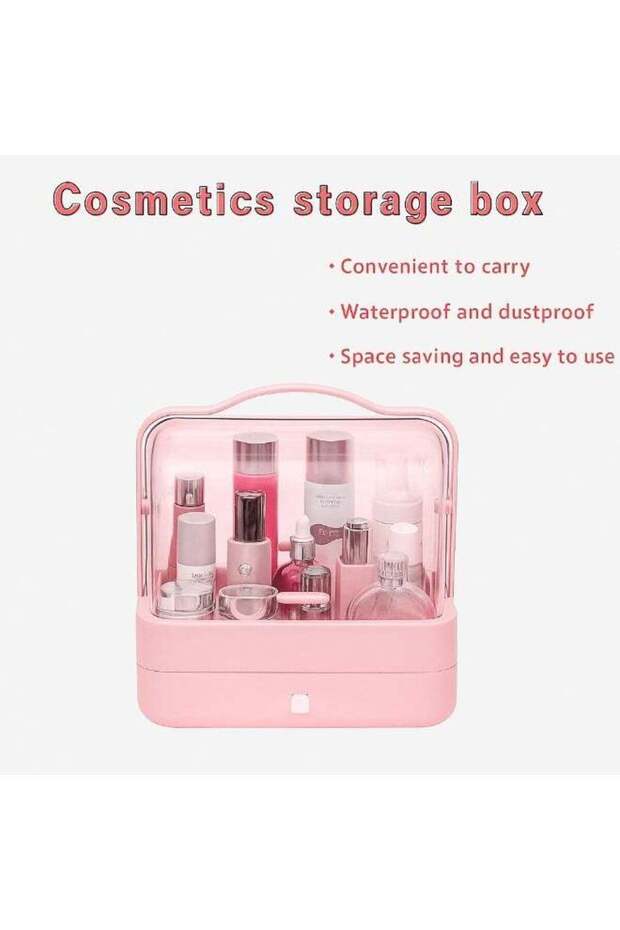Portable Small Makeup Storage Box with Cover