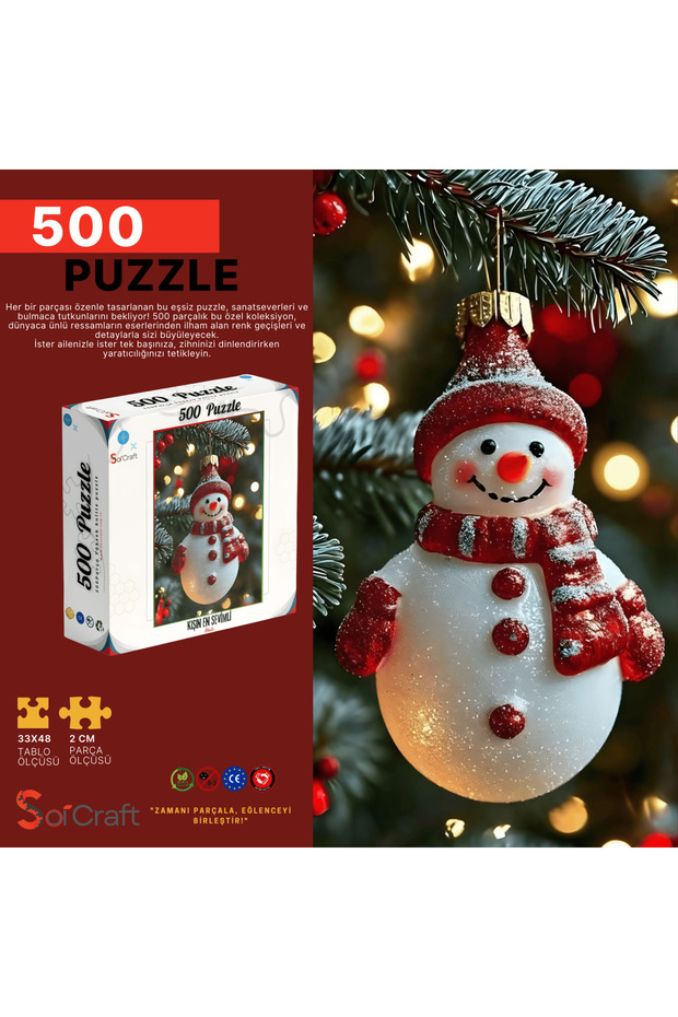 500 Piece Puzzle the Cutest Memory of Winter