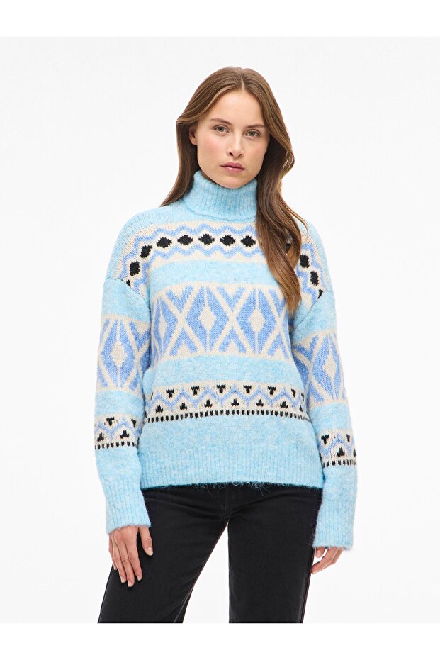 Strickpullover VILAENA Rollkragen - 1