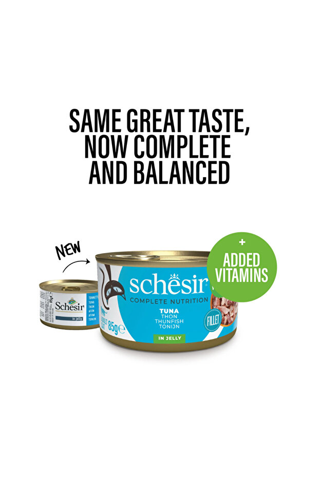 Complete & Balanced Nutrition Wet Cat Food in Jelly Can- Tuna 85g