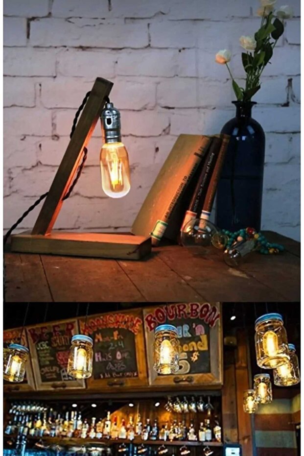 4w 220v E27 Gemici Rustik Led Ampul T45 Dekoratif Rustik Ampül 10 Adet - 5