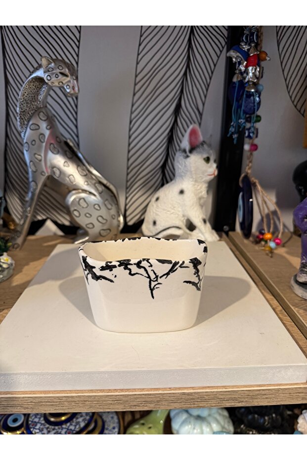 Ceramic Zebra Pattern Point Sponge Holder - 1