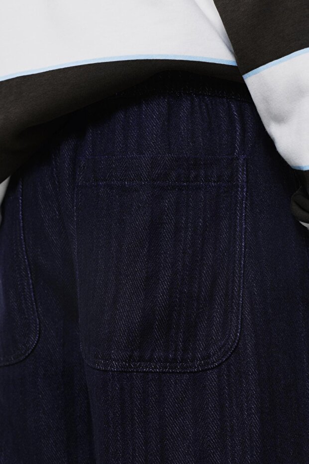 Geniş paça jogger jean - 6