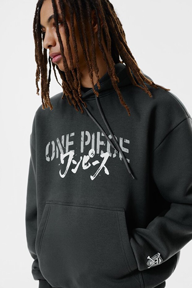 One Piece kapüşonlu sweatshirt - 5