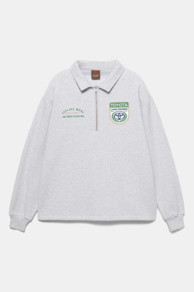 Fermuar yakalı Toyota sweatshirt - 6