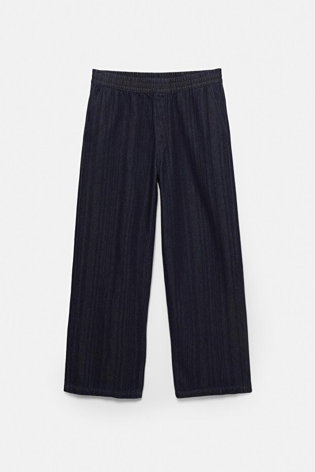 Geniş paça jogger jean - 7