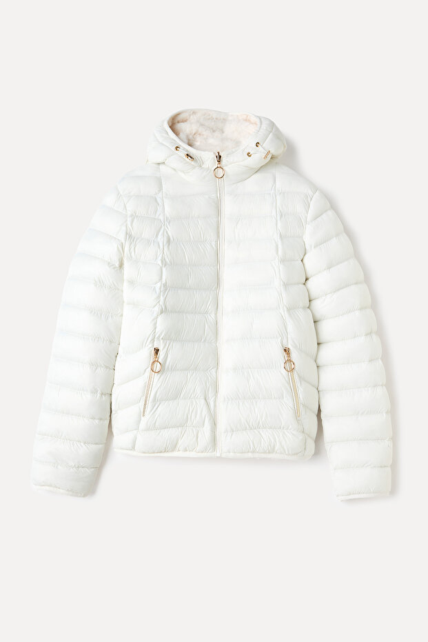 KAPİTONELİ ÇİFT TARAFLI PUFFER MONT - 8