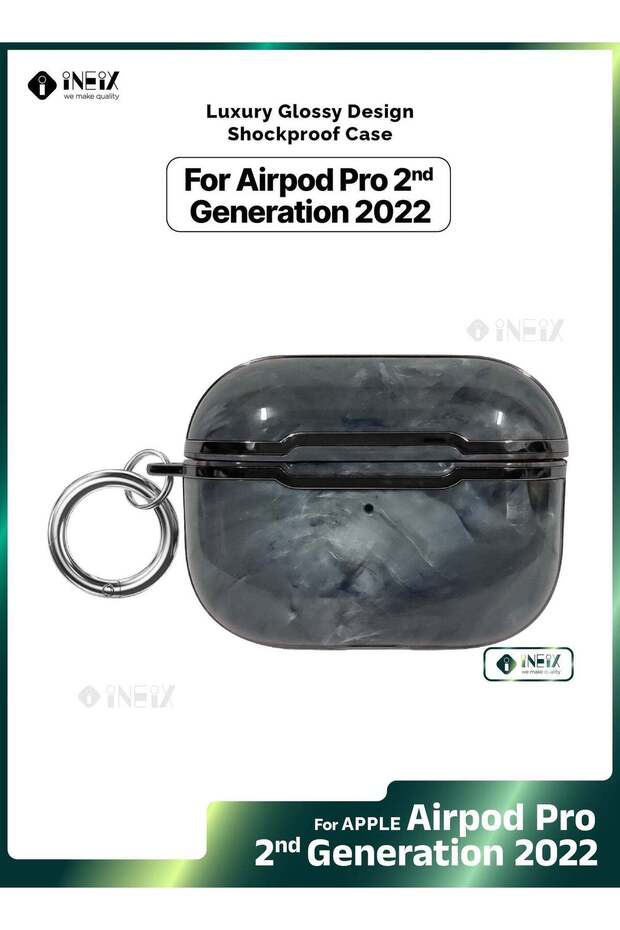 جراب فاخر لامع مقاوم للصدمات لجهاز Apple Airpod Pro 2-2022