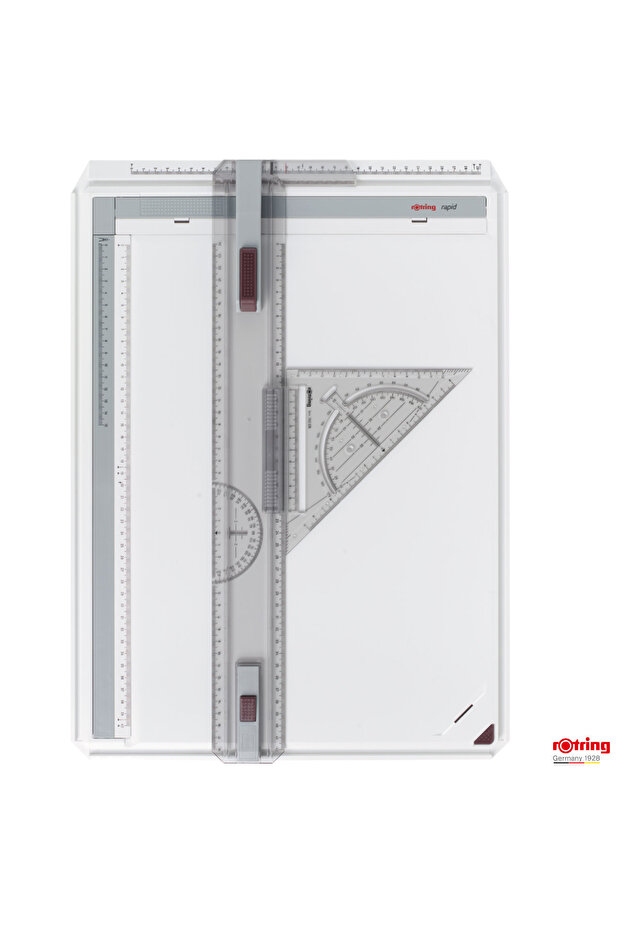 Rapid A3 Drawing Board, Professional Set with Square and Triple Fixing System - 1