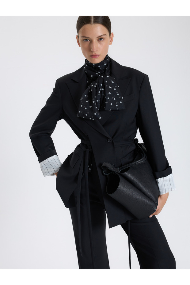 Siyah Minimal Blazer - 6