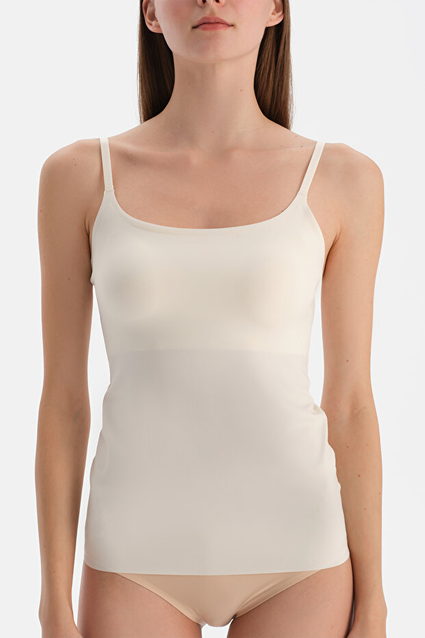 Ekru Basıc Cool Touch Atlet - 5