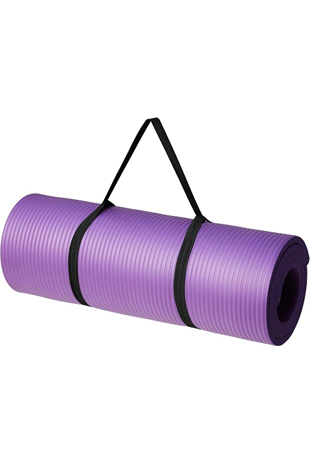Extra Thick Exercise Yoga Gym Floor Mat with Carrying Strap