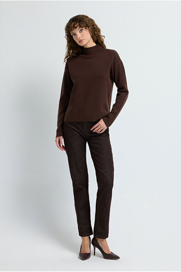 Balıkçı Yaka Triko Bluz - 3