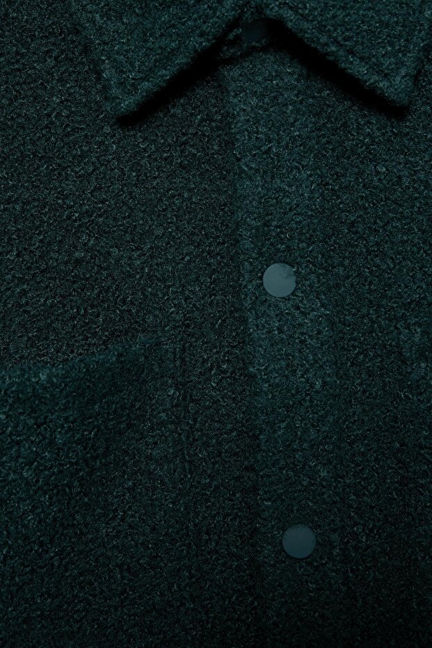 Suni yünlü ince ceket - 8