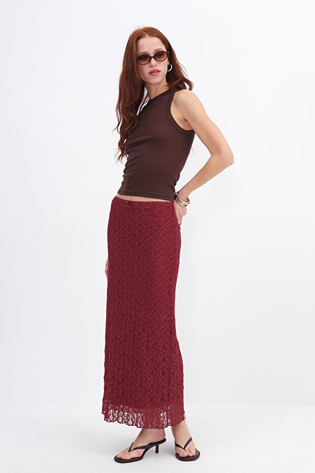 Dantelli Midi Etek E17691 - 1