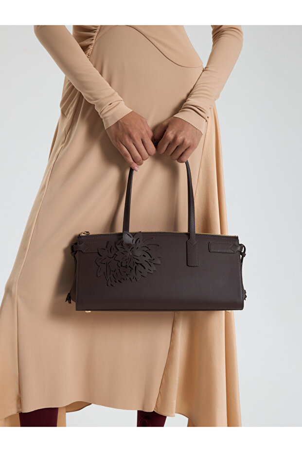 Brown Blunt Leather Bag