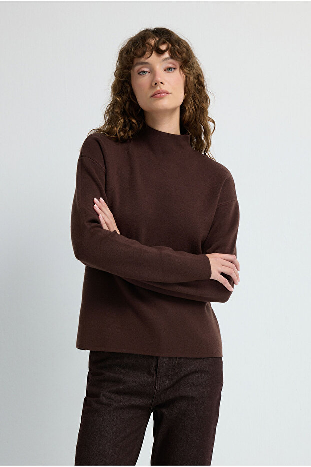 Balıkçı Yaka Triko Bluz - 4