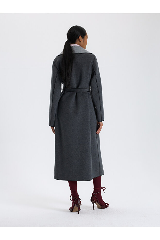 Kontrast Biyeli Cepli Kaban - 4