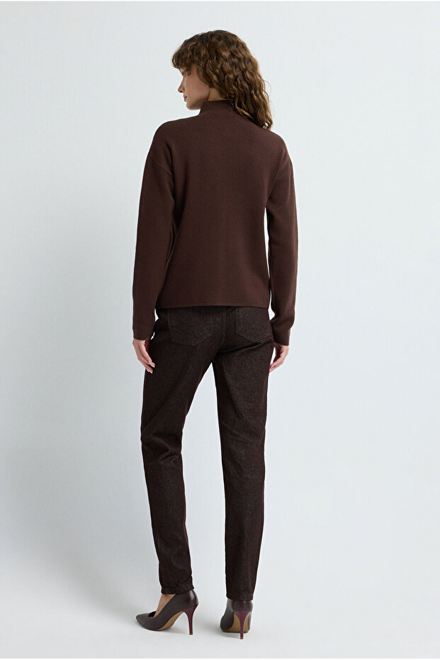 Balıkçı Yaka Triko Bluz - 5