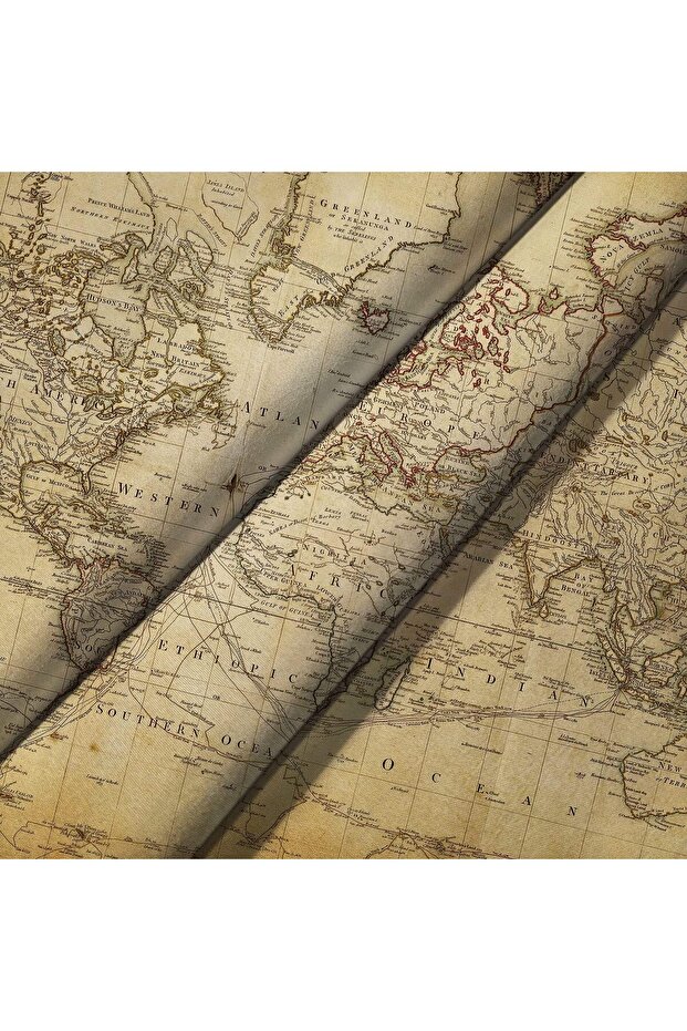 Old World Map Wall Tapestry - 5