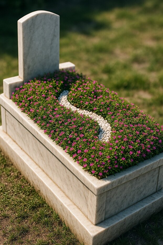 MEZAR - KABİR BİTKİ SETİ - 10 ADET CENNET ÇİÇEĞİ KUFEYA - 7