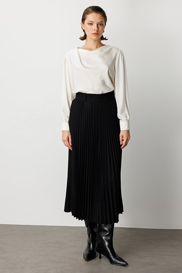 Piliseli Maxi Etek - 1