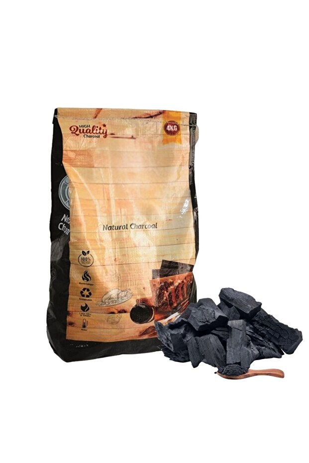 Pure Fire Natural Charcoal 4KG – 100% Hardwood | High Heat, Low Ash
