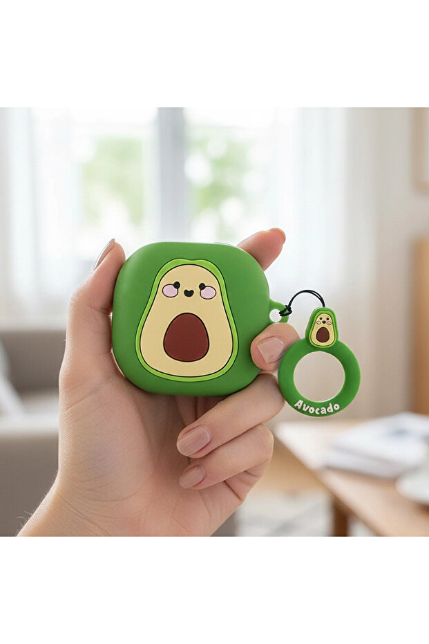 حافظة CaseOnn Galaxy Buds 2 على شكل أفوكادو مع شخصيات كرتونية