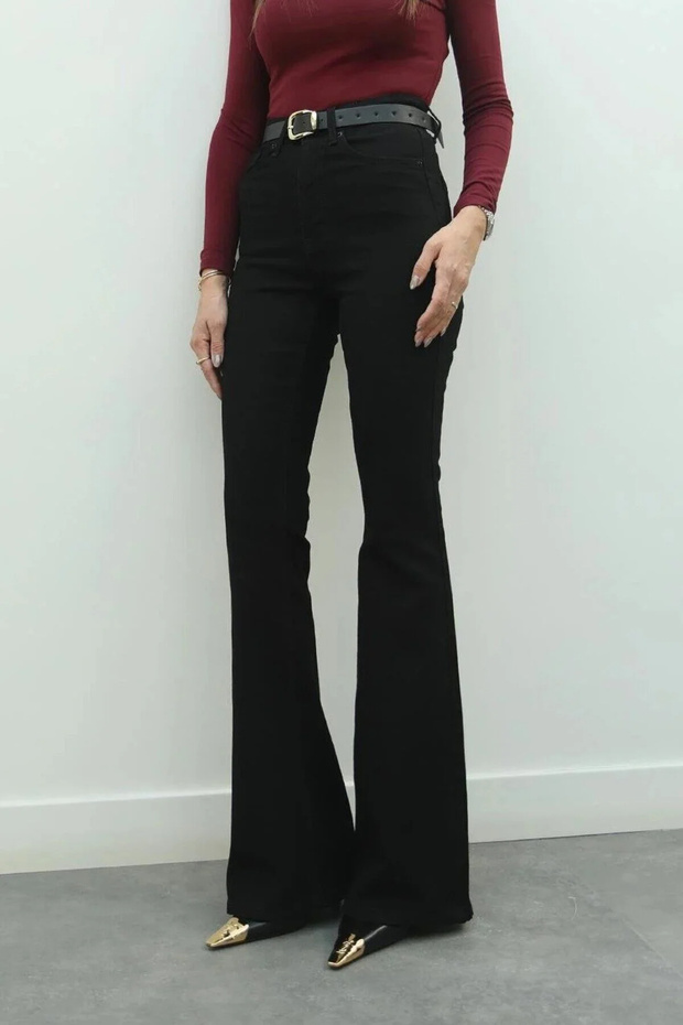 Çnr Ispanyol Paça Power Lycra Women's Flare Jeans New Hsn
